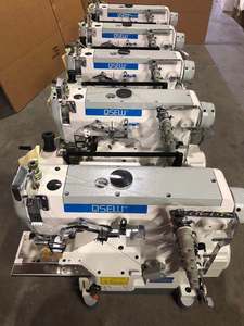 Machine à coudre industrielle à point de recouvrement à grande vitesse avec lit cylindrique, entraînement direct et coupe-fil automatique QS-600D-UT-PL - Product Image 4