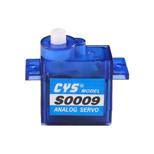 Bộ phận đồ chơi CYS-S0009 9g Micro servo1.5kg mô-men xoắn Analog sắt lõi nhựa bánh răng cho RC máy bay