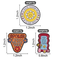Pin Enamel Teks Inspiratif Spanyol, Bros Logam Bunga Kutipan Positif, Lencana untuk Jaket, Tas Ransel, Ornamen Fashion