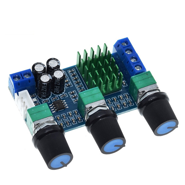 TPA3116D2 Dual Channel Integrated Circuit Digital Power Amplifier Board High Bass Adjustment Dual 80W Operational