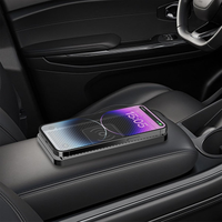 Chargeur Sans Fil 15W, Station de Recharge Inductive pour Voiture, Tapis de Chargement Sans Fil Antidérapant pour Voiture pour iPhone 16 15