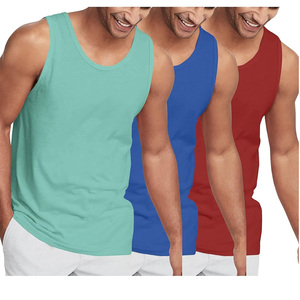 Wholesale Mens Sportswear Sleeveless Fitness Tank Top Custom <b>Logo</b> Fitness Wear Workout Men Gym Tank Top - Product Image 1