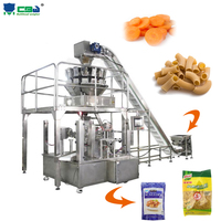 Machine à emballer automatique de sac de pochette à fermeture éclair avec peseuse multi-têtes