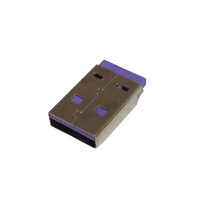 Cable de Datos USB de Alta Corriente 5A con Conector USB-A Macho Metálico, Almohadilla Reforzada y Núcleo de Goma Morado, Directo de Fábrica ZX