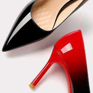 Nuovi tacchi alti <span class=keywords><strong>da</strong></span> <span class=keywords><strong>donna</strong></span> a punta <span class=keywords><strong>con</strong></span> tacchi sottili e suole rosse sfumate, bocca Sexy poco profonda, <span class=keywords><strong>scarpe</strong></span> singole <span class=keywords><strong>da</strong></span> banchetto versatili - Product Image 2