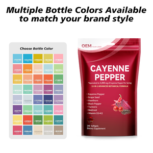 Usine OEM/ODM : Emballage personnalisé, plusieurs designs d'étiquettes – Capsules molles de piment de Cayenne – Soutien pour les veines, le cœur et les vaisseaux sanguins - Product Image 4