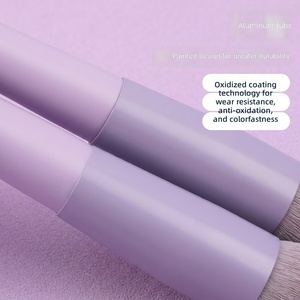 28pcs Purple Makeup Brush Set Professional Synthetic Fiber Bristles Loose Powder Full Face Eye Cosmetic Brush Kit Wholesale - Product Image 2