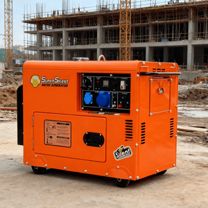 เครื่องกำเนิดไฟฟ้าดีเซลแบบเงียบชนิดโครงเปิด 2.5kVA-10kVA พร้อมระบบสตาร์ทอัตโนมัติและรีโมทสำหรับสำนักงาน ร้านค้า และบ้าน - Product Image 1