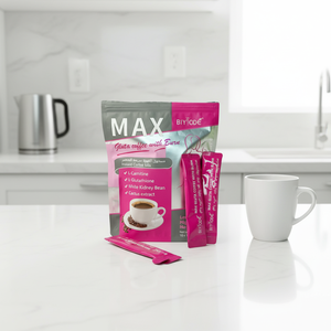 Luxe <span class=keywords><strong>Max</strong></span> Curve Slim Caffè con L-Glutatione e Collagene, Gusto Neutro, Confezione in Bustina, Integratori Alimentari, Grado Alimentare, Brucia Grassi - Product Image 2