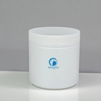 Pot en plastique HDPE de 1500 cc à large ouverture, de qualité alimentaire, pour le stockage de poudre de taurine, emballage de complément énergétique