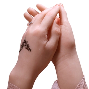Qianshou Adult TPE Sex Toy Inverted <b>Hand</b> <b>Mold</b> Display Model Bendable Skeleton Finger Airplane Cup Design Masturbators Yellowish - Product Image 5