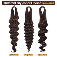 Cheveux tressés au crochet Futura Fiber, différents styles, plusieurs couleurs, faciles à porter