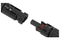 Connecteur PV pour distribution électrique, boîtier ABS mâle/femelle, protection IP65, certifié CE, 20000 cycles mécaniques, noir HT