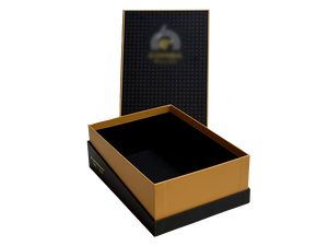 Premium Luxury Matte Black Rigid Lid and Base Gift Box with Gold Foil Stamping Custom Logo <b>Square</b> Shoulder Box for Cosmetics - Product Image 2
