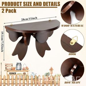<b>Wall</b> <b>Mounted</b> Wooden <b>Shelf</b> Irregular Shape Multi-purpose Storage Living Room Display Rack Jq1211 - Product Image 4