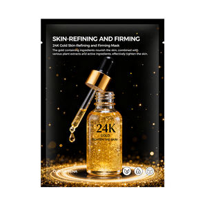 Masques faciaux en gel 24K à l'acide kojique, au curcuma et au collagène, hydratants en profondeur, nourrissants, éclaircissants à la niacinamide, anti-âge, format voyage, pour le nez - Product Image 1