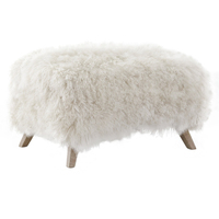 Fauteuils de salon haut de gamme pour hôtels 5 étoiles, design sans dossier, style fourrure, ottomanes pour canapé