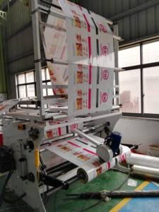 Completamente automatico di plastica in polietilene LDPE della maniglia molle del ciclo della maniglia di patch <span class=keywords><strong>D</strong></span> taglio shopping carry bag che fa la macchina - Product Image 4