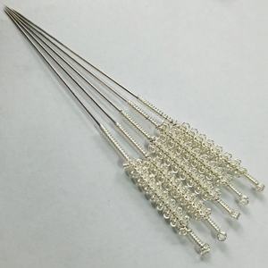 Одноразовые стерильные спиральные серебряные иглы для иглоукалывания 100 шт./коробка - Product Image 6