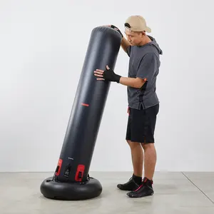 Saco de boxeo inflable de PVC para gimnasio en casa con base para culturismo lleno de arena