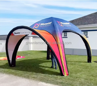 Gazebo publicitaire gonflable étanche sur mesure de 20 pieds, tailles 4x4m/7x7m, kit d'accessoires, logo personnalisé pour les événements, chapiteau DLGZ