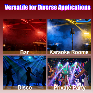 ไฟดิสโก้แบบเคลื่อนย้ายได้ กำลังไฟ 150 วัตต์ รุ่น Hot Sale พร้อมไฟ LED RGBW เลเซอร์ สโตรบ DMX512 IP20 ควบคุมด้วยเสียง หมุนได้ 540 องศา ปรับเอียงได้ 360 องศา ระบบระบายความร้อนด้วยลม - Product Image 4