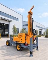 Plateforme de forage de puits d'eau hydraulique diesel/électrique, profondeur 600m, diamètre de trou 140-350mm, fabricant de Hebei, Chine