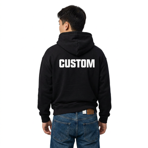 Vente en gros de sweats à capuche surdimensionnés en tissu éponge français 350 g/m² pour les marques de vêtements pour enfants américaines, avec possibilité de commande en gros de sweats à capuche en tissu éponge français. - Product Image 2