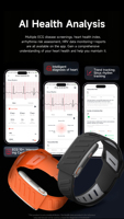 Nouvelle Montre Connectée Sans Écran KR96PRO 2026 – Bracelet Intelligent Sans Écran pour Femmes et Hommes avec Comptage et Suivi Multi-Sports