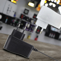 Adaptateur secteur mural durable DC AC 5V 12V 1A 5W 12W avec prise US EU KR pour moniteur