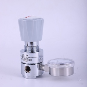 Regolatore di Pressione <span class=keywords><strong>Gas</strong></span> NAI-LOK ad Alta Pressione 3500psi Monostadio in Ottone Cromato con Raccordi per Connettore Bombola CGA590 - Product Image 2