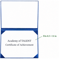 Porte-certificat en cuir personnalisé avec impression, pour diplôme de remise des diplômes, certificat d'exception, ou récompenses scolaires