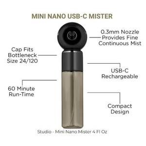 Студийная мини-Nano USB-C Mister 4 FI Oz 0,3 мм Насадка-обеспечивает тонкую бутылку с непрерывным распылителем тумана - Product Image 2