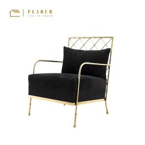 <span class=keywords><strong>Poltrona</strong></span> <span class=keywords><strong>Vintage</strong></span> con Dettagli in Filo Metallico Dorato per Soggiorno, Salotto e <span class=keywords><strong>Camera</strong></span> <span class=keywords><strong>da</strong></span> Letto - Product Image 1