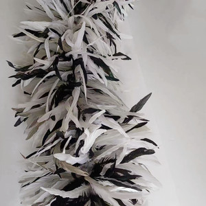 2 metros 350g FEATHER GARLAND gran pluma <span class=keywords><strong>de</strong></span> gallo Boa <span class=keywords><strong>plumas</strong></span> <span class=keywords><strong>de</strong></span> pollo bufanda para fiesta baile rendimiento carnaval <span class=keywords><strong>disfraz</strong></span> - Product Image 2