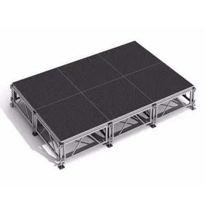 Plataforma de Escenario Temporal de Aleación de Aluminio Multicapa Ligera, Altura Ajustable, Antideslizante, Alta Capacidad de Carga, CE - Product Image 6