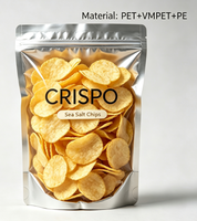 Sachet Ziplock Doypack Certifié FDA CE, Pochette Semi-Isolante en Feuille d'Aluminium, Impression Personnalisée pour Emballage de Chips et Snacks, Échantillon Disponible