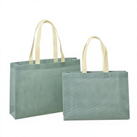Sac fourre-tout non tissé réutilisable, grande, moyenne et petite tailles, avec poignée horizontale, idéal pour l'emballage de détail