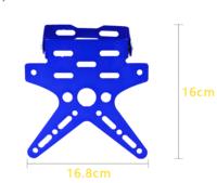 Accessoires de modification pour motos et véhicules électriques : support de plaque d'immatriculation avec support réglable et mobile