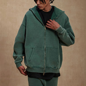 Personalizado Nueva Sudadera con capucha Hombres Mujeres Unisex Hip Hop Zip up Con capucha Moda Ropa de calle Ropa de gran tamaño Hombres Sudaderas con capucha Casuales - Product Image 2