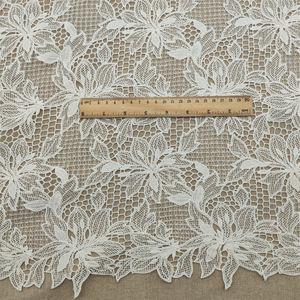 Nouveau Style Broderie Dentelle Tissu avec Floral Plied Fil Fleurs pour Robes De Soirée De Mariée Vêtements Décorations et Sacs - Product Image 3