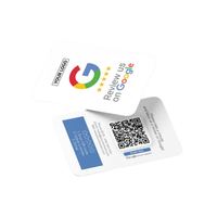 Tarjeta NFC personalizada para reseñas de Google con chip de impresión personalizada