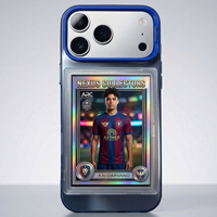 Porte-cartes magnétique en PC couleur unie pour iPhone 17 16 15 Pro Max pour coque de téléphone CGC