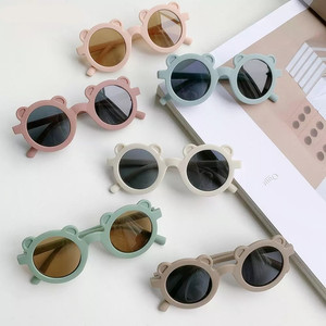 แว่นกันแดดเด็กทรงกลมน่ารักลายการ์ตูนหมีแฟชั่นแบบกำหนดเองได้ - Product Image 4