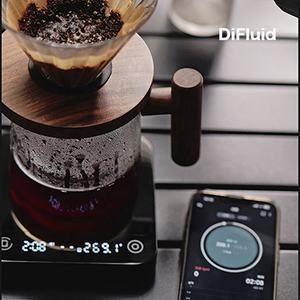 डिफ्फ्लूइड माइक्रोबैलेंस टी स्मार्ट डिजिटल कॉफी स्केल काले सटीक समय प्रवाह नियंत्रण के साथ कॉफी ब्रूइंग स्केल - Product Image 3