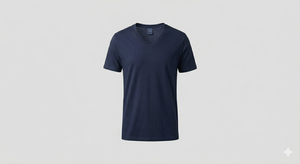 Camisa de manga corta con cuello en V, colores lisos. fabricado con TC34 S/J de 150-160 gsm. (37) - Product Image 2