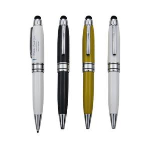 Stylo bille mini en métal avec clip, logo personnalisé, encre bleue/noire - Cadeaux promotionnels - Product Image 2