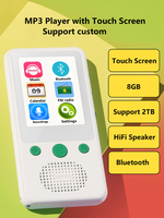 Pemutar MP3 Laris 2025 Layar Sentuh 2.4 Inci Kenop Volume Putar Android Speaker Hi-Fi Terintegrasi Dukungan Google Play 1+4GB