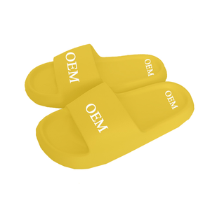 Yüksek kaliteli ev kadın rahat kırmızı renk terlik taban moda plaj terlikleri EVA kaymaz slaytlar terlik ucuz OEM - Product Image 1