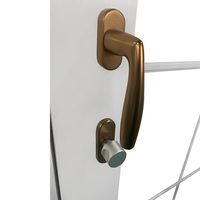 Porte à battant Penjoy haut de gamme en bois recouvert d'aluminium à rupture de pont thermique, triple vitrage, pour maisons de luxe
